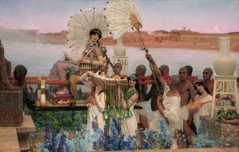 Lawrence Alma-Tadema. Finding Moses by 1000 Schilderijen