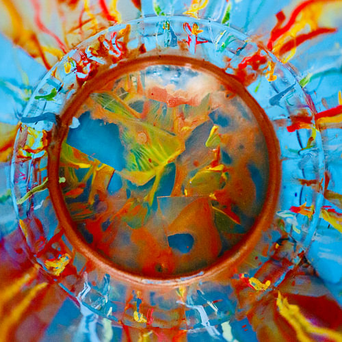 Sunny party in a glass