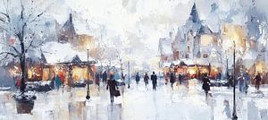 Winterliche Stadtansichten