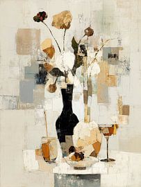 Stilleben mit Vase und Obst von Cats & Dotz