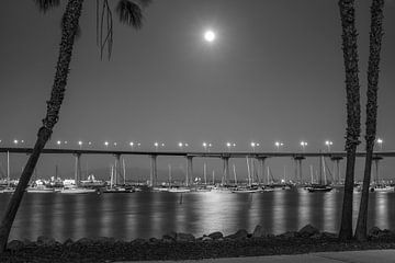 Een Moondance in Coronado, Californië van Joseph S Giacalone Photography