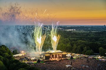 Vuurwerk - Hella Mega Tour - Green Day van Niels Knelis Meijer