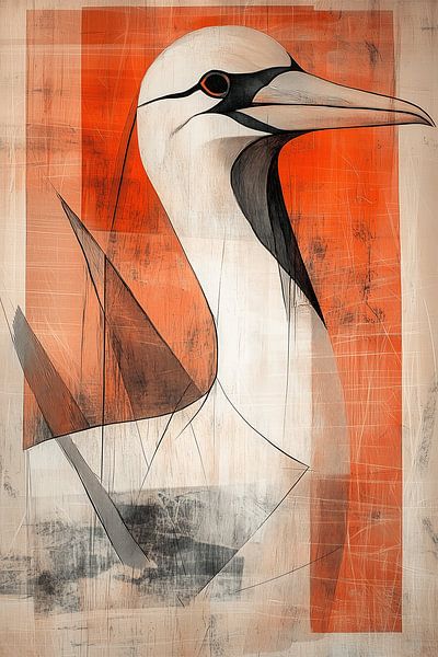 Geometrie des Jan-van-Gent-Vogels von Eva Lee
