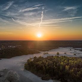 Sunset Loonze duinen van Marco Herman Photography