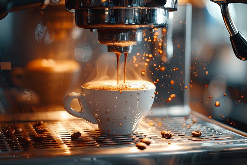 drink a cup of coffee or cappuccino by Egon Zitter