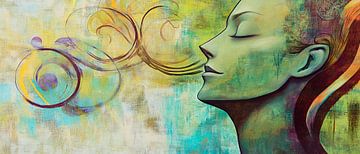 Respiration des couleurs - Composition expressive sur Poster Art Shop