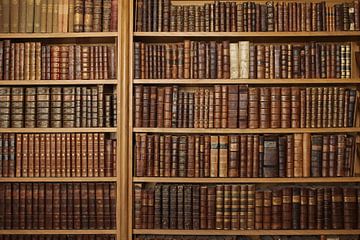 Bücherregal mit alten Büchern von Patricia Hofmeester