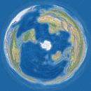 Carte du monde, projection pengouin par Frans Blok Aperçu