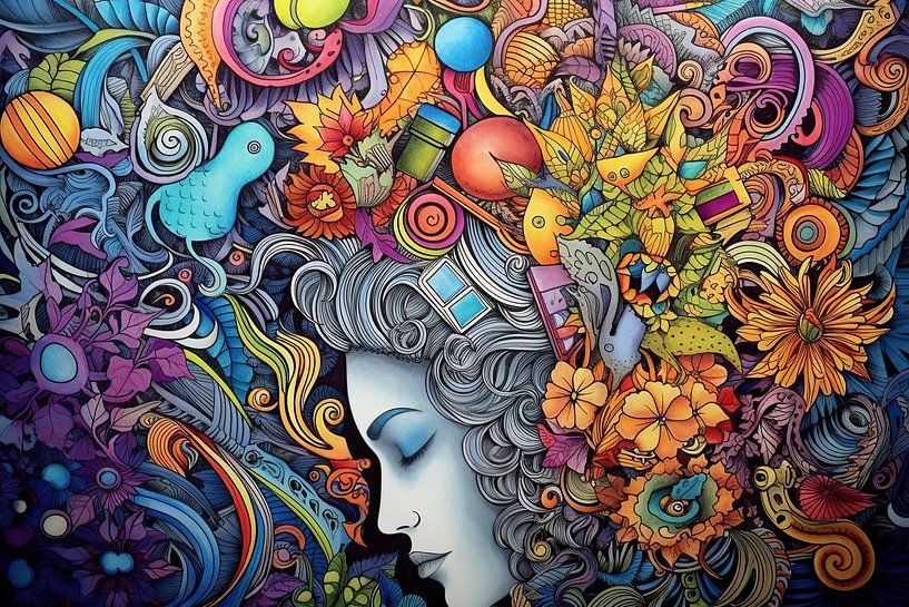 Painting Merging Realities by ARTEO Paintings
