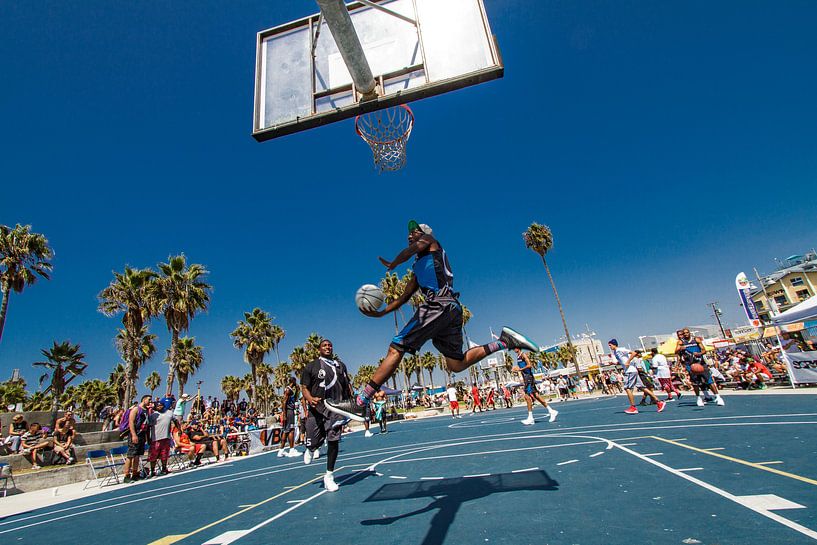 Basketball op Venice Beach, Los Angeles van Easycopters