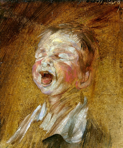 Wilhelm Busch - Schreeuwende jongen, ca. 1873