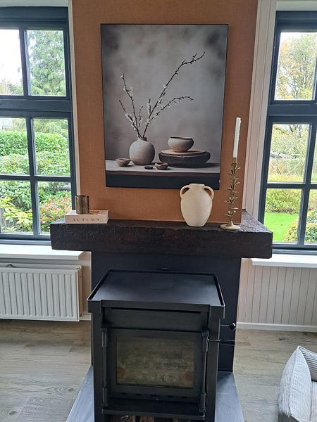 Still life in wabi-sabi style