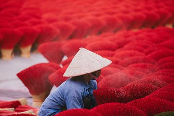 Die magische Kunst der Herstellung bunter Räucherstäbchen im zauberhaften Vietnam von Anouk Sassen