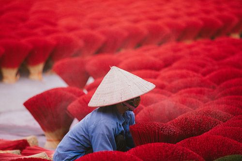 The magical art of crafting colourful incense sticks revealed in enchanting Vietnam
