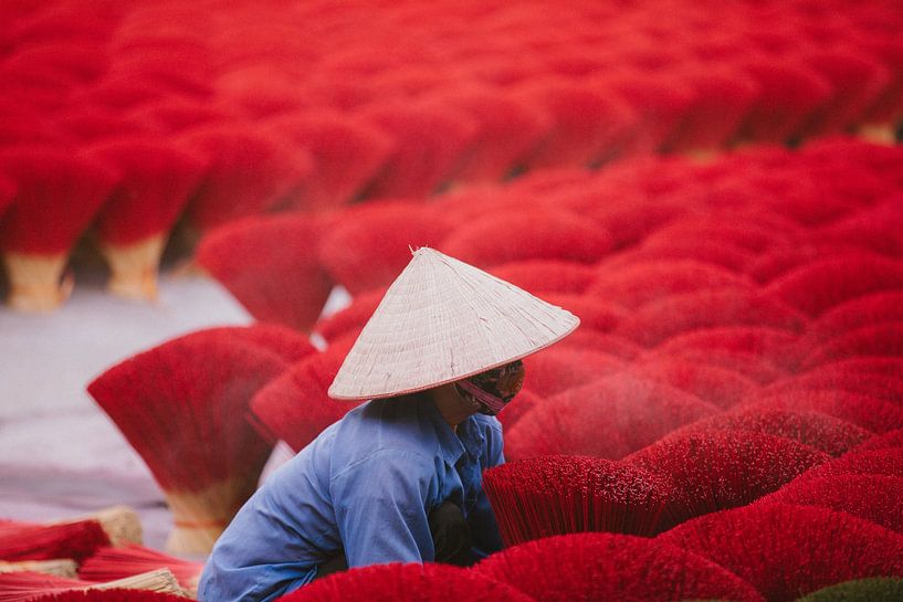 The magical art of crafting colourful incense sticks revealed in enchanting Vietnam by Anouk Sassen
