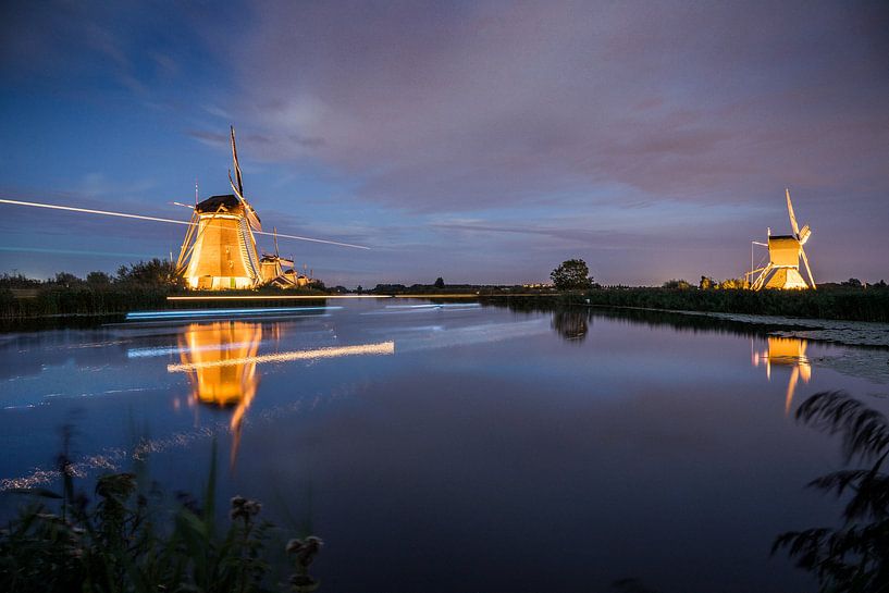 children's dike illuminated in motion by Michael van Dam