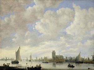 Ansicht der Merwede vor Dordrecht, Jeronymus van Diest der Jüngere (zugeschrieben)