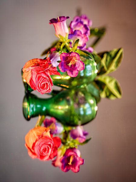 Rose and Campanula by Rob Boon