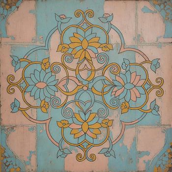 Arabische kunst - bloemmotief Islamitische kunst