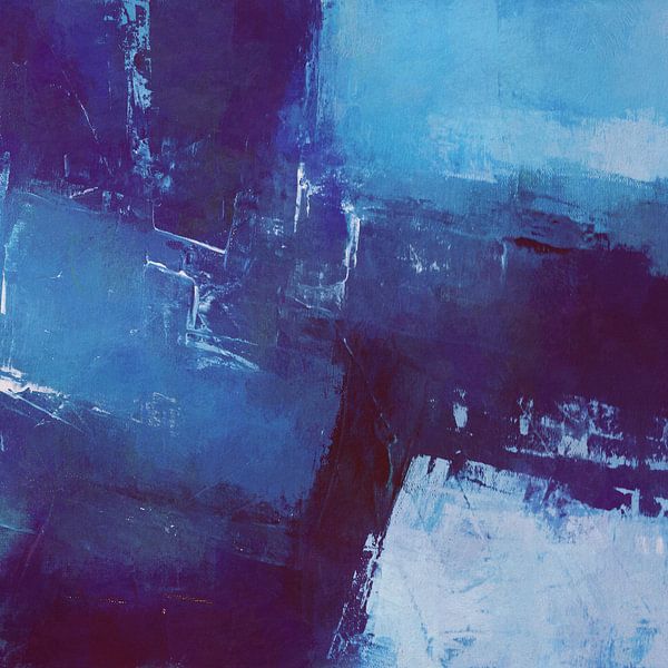 Geometric in blue tones by Angel Estevez