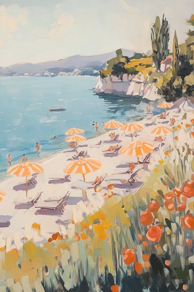 Zonnig strand dag van Melloi Art Prints