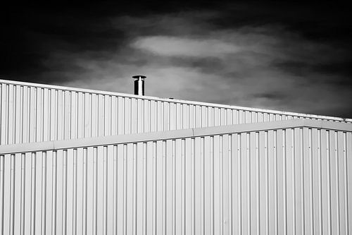 Ontluchting op een stalen gebouw