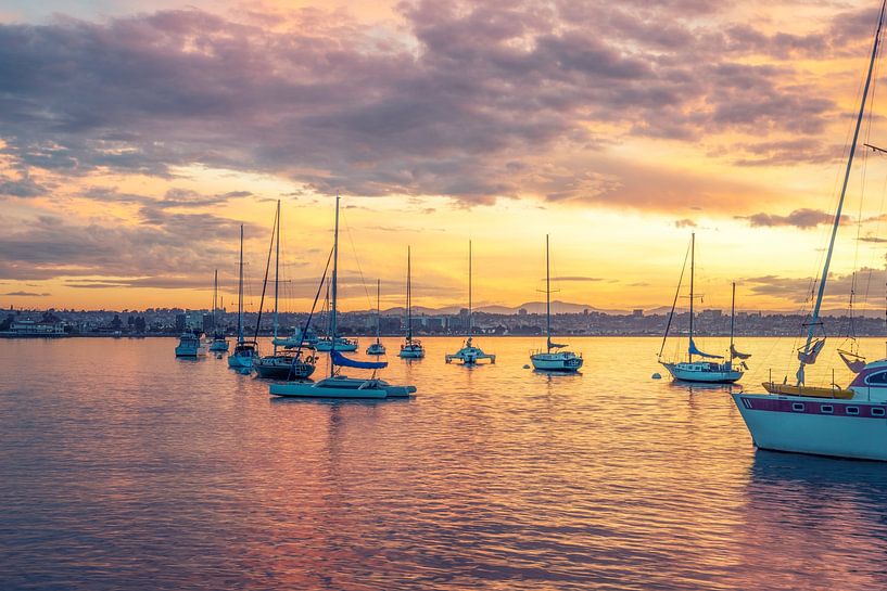 Pretty Orange Sunrise by Joseph S Giacalone Photography