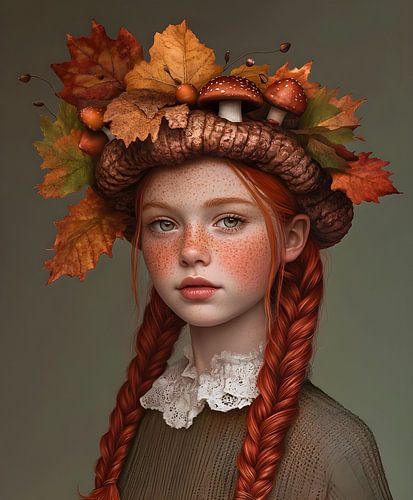 Herbst Mädchen Porträt