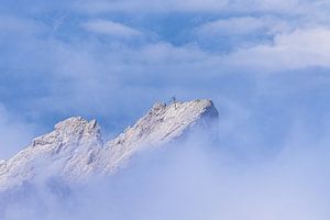 Blick von der Zugspitze bei Garmisch-Partenkirchen in Bayern
