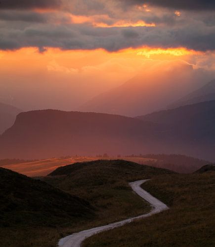 Mountain landscape at Sunset
