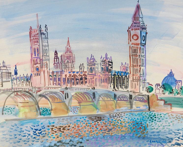 Raoul Dufy - Londres, le Parlement (1930) par Peter Balan