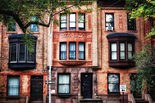 New York Harlem facade