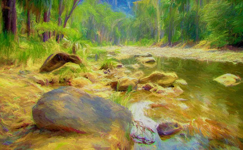 Fluss in Carnarvon National Park, Australien von Rietje Bulthuis