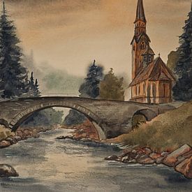 Aquarell Teil 223 von Tania Perneel