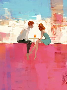 Type Couple | Men and Women in Abstract Art by ARTEO Paintings
