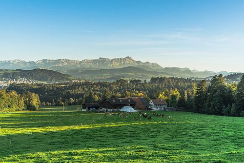Uitzicht op de Alpstein en Säntis