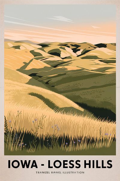 Iowa by Poster Art Shop