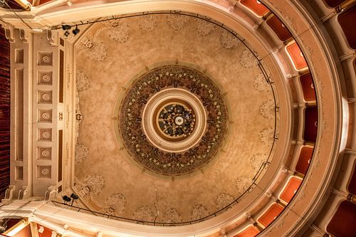 Plafondschildering van een theater