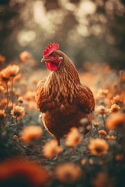 Chicken Portrait by Treechild