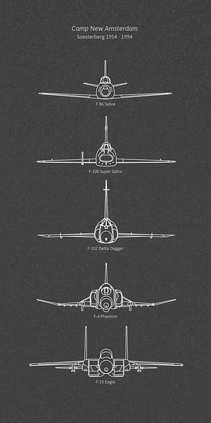 Aircraft types Soesterberg grey by Studio Bosgra