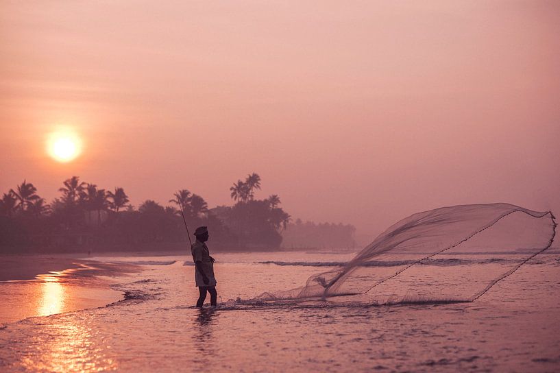 Pêcheur au Sri Lanka par Lotte de Graaf