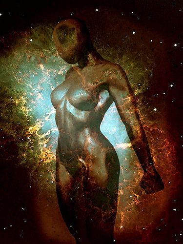 The inner power of a woman spiritually represented