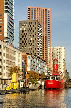 De Wijnhaven in Rotterdam van Frans Blok