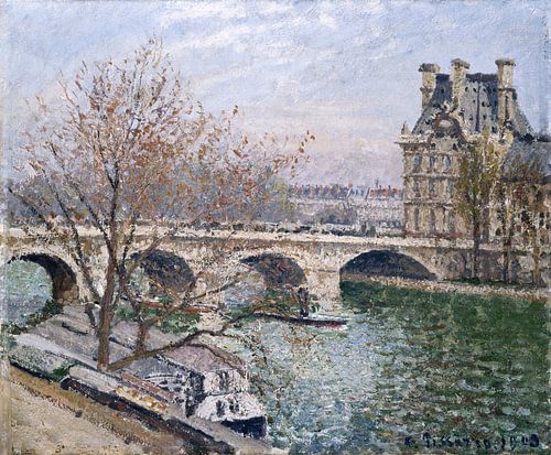 The Pont Royal and the Pavillon de Flore (1903) by Camille Pissarro.