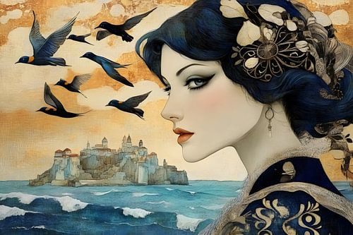 La magie maritime de la déesse de l'Art nouveau