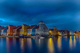 Rietdiephaven Groniningen blue hour by Sandra de Heij