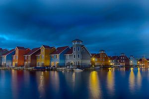 Rietdiephaven Groniningen blaue Stunde