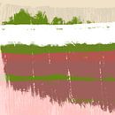 Color shapes and lines. Modern abstract landscape in pastel colors. Heather. by Dina Dankers thumbnail