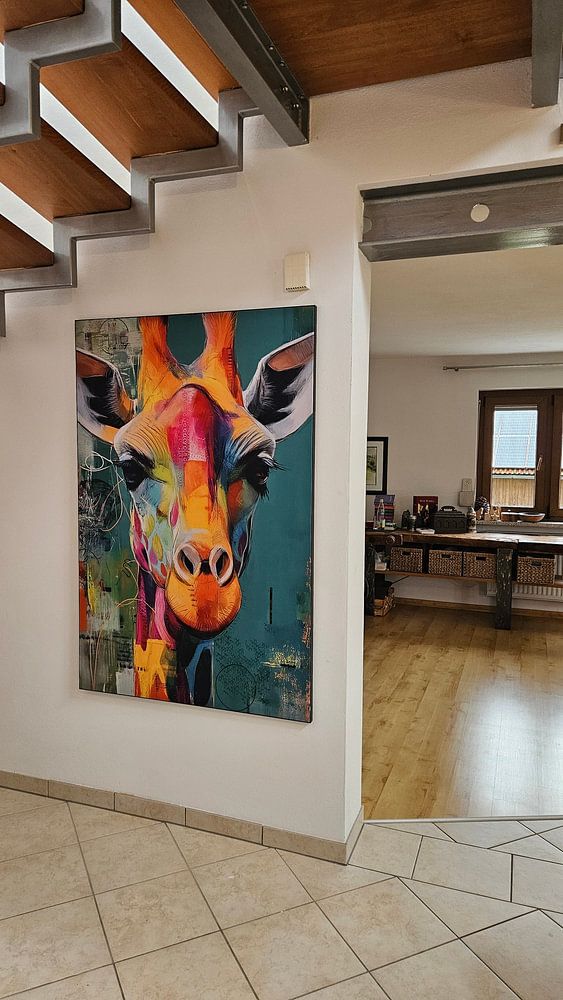Bunte Giraffe  von ARTemberaubend 