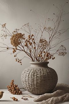 Soft Country Light - painting with sober still life by Kleurenrijk